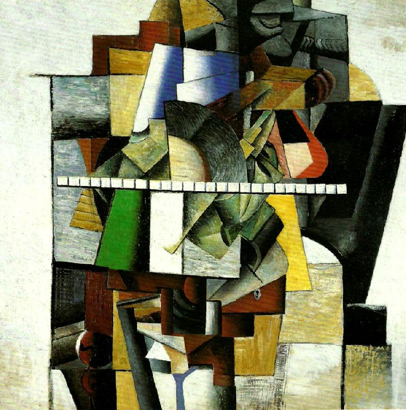 Kazimir Malevich portrait of composer matiushin oil painting image